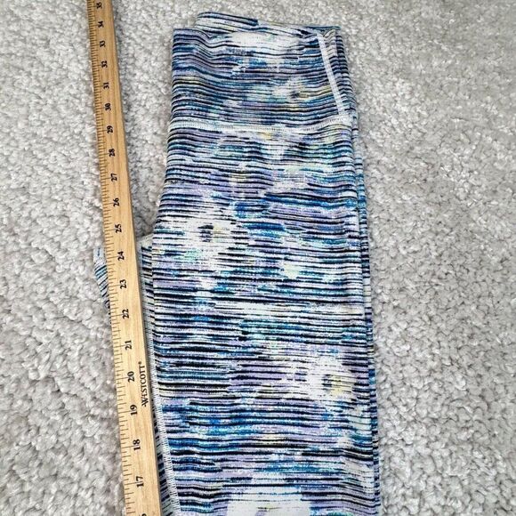 Lululemon Wunder Under Hi Rise Legging Blurry Belle Multi Stripe Blue - Picture 8 of 9